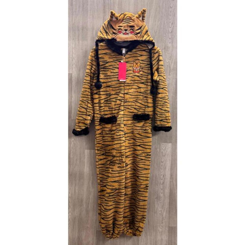 ReliBeauty Plush Tiger Unisex Tiger 2pc Costume Set Kids Size 10/12